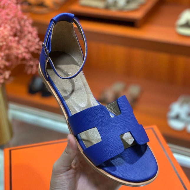 SANTORINI SANDAL AZURE CALFSKIN