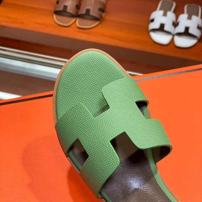 SANTORINI SANDAL COOL GREEN CALFSKIN