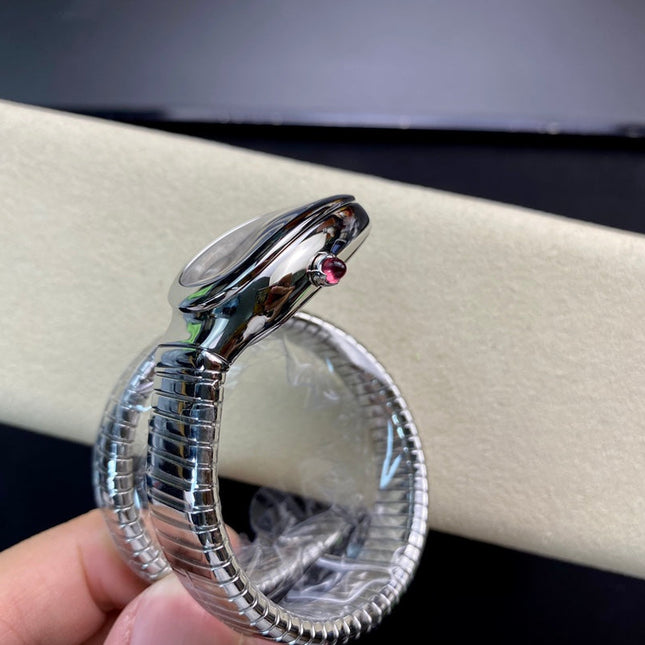 SERPENTI TUBOGAS QUARTZ STEEL RED DIAL