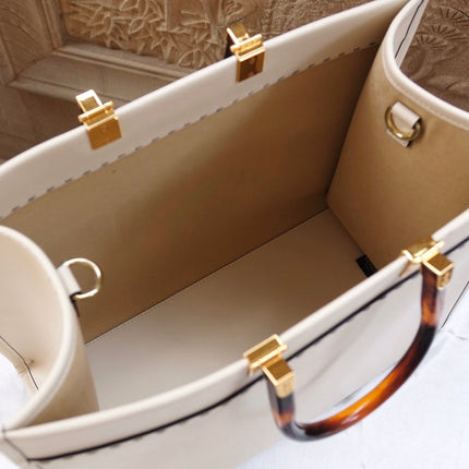 Fend Sunshine Large Bag 40.5 White Leather