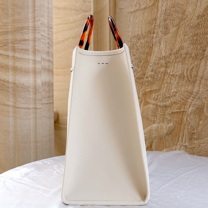 Fend Sunshine Large Bag 40.5 White Leather