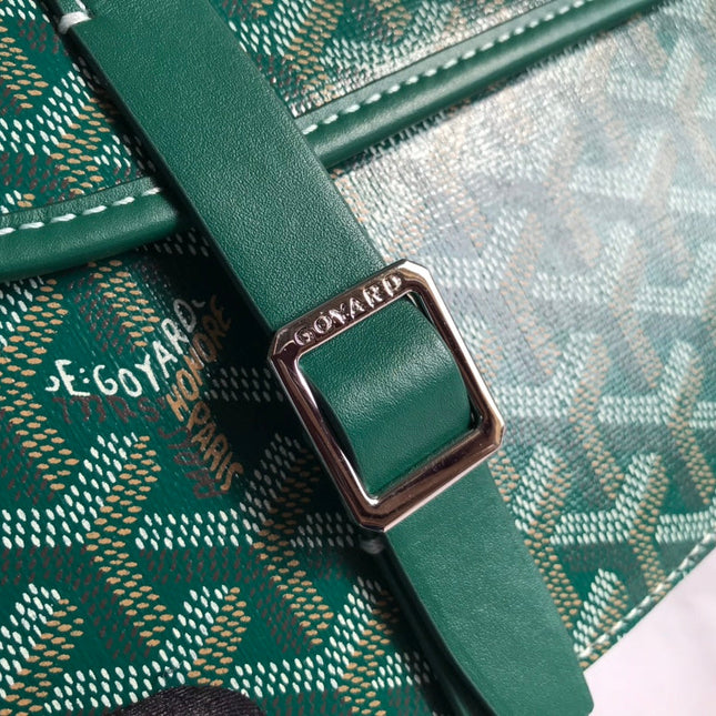 BELVEDERE II BAG 28 IN GREEN GOYARDINE CANVAS