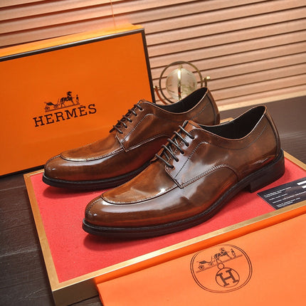 HM BUSINESS LACE UP SHOES CARAMEL CALFSKIN
