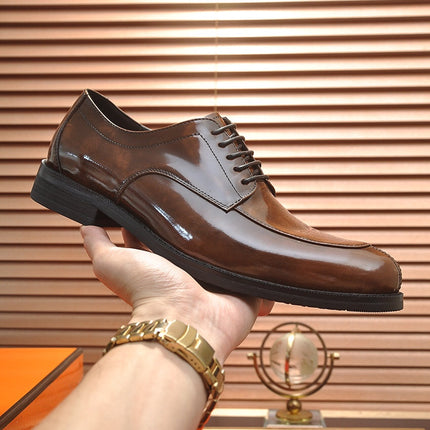 HM BUSINESS LACE UP SHOES CARAMEL CALFSKIN