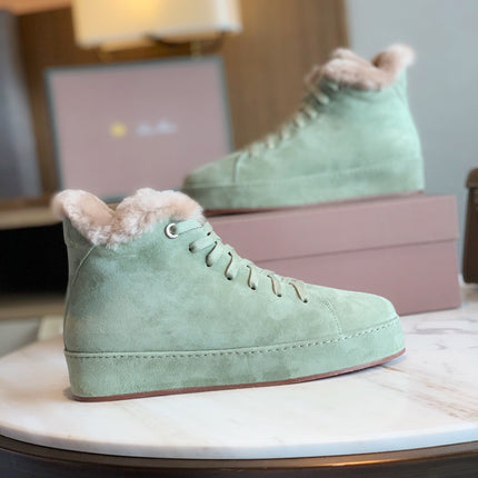 LP WINTER NUAGES HIGH SNEAKERS MINT LAMBSKIN