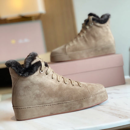 LP WINTER NUAGES HIGH SNEAKERS CEDAR LAMBSKIN