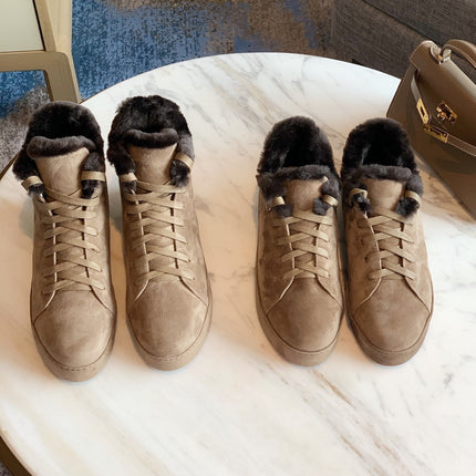 LP WINTER NUAGES HIGH SNEAKERS CEDAR LAMBSKIN