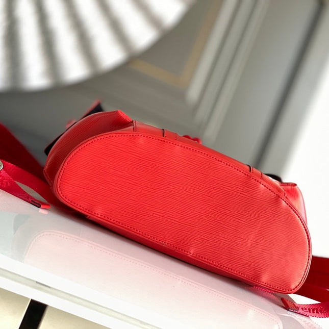 LV x SUPREME CHRISTOPHER SMALL BACKPACK 47 IN RED EPI CALFSKIN