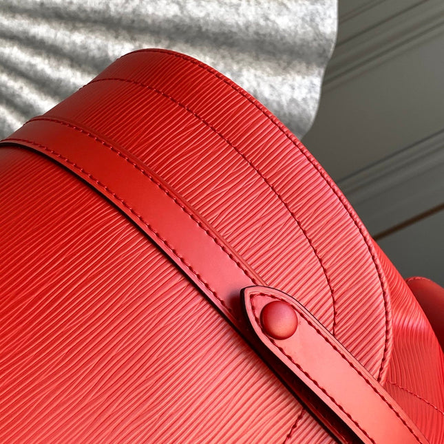 LV x SUPREME CHRISTOPHER SMALL BACKPACK 47 IN RED EPI CALFSKIN