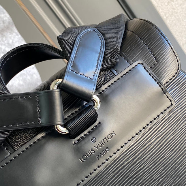 LV x SUPREME CHRISTOPHER SMALL BACKPACK 47 IN BLACK EPI CALFSKIN