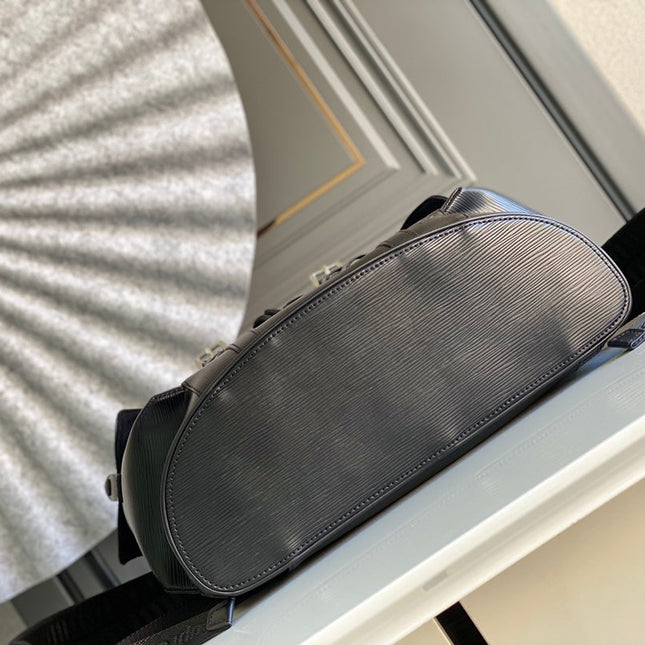 LV x SUPREME CHRISTOPHER SMALL BACKPACK 47 IN BLACK EPI CALFSKIN