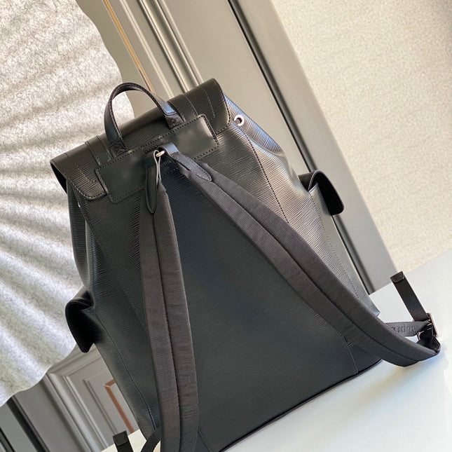 LV x SUPREME CHRISTOPHER SMALL BACKPACK 47 IN BLACK EPI CALFSKIN