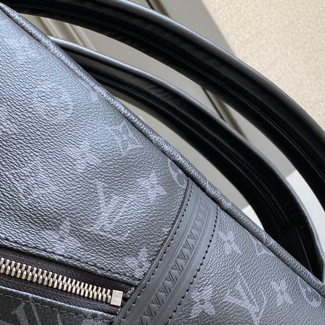 BACKPACK 40 IN GUN METAL MONOGRAM ECLIPSE CANVAS