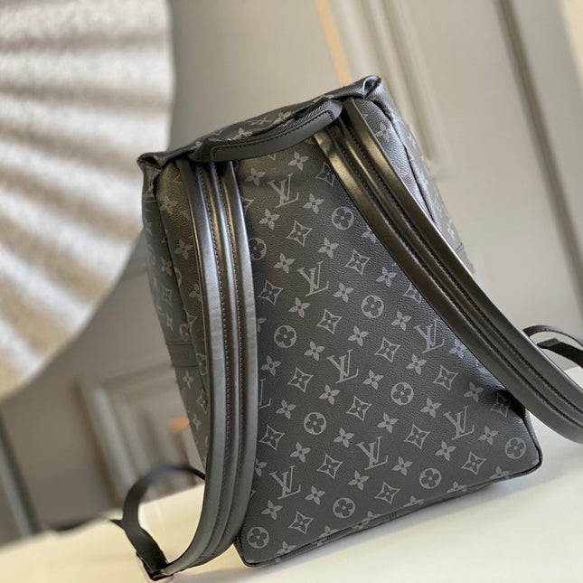BACKPACK 40 IN GUN METAL MONOGRAM ECLIPSE CANVAS