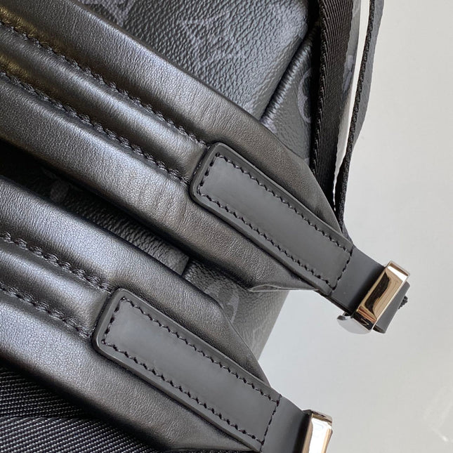 BACKPACK 40 IN GUN METAL MONOGRAM ECLIPSE CANVAS