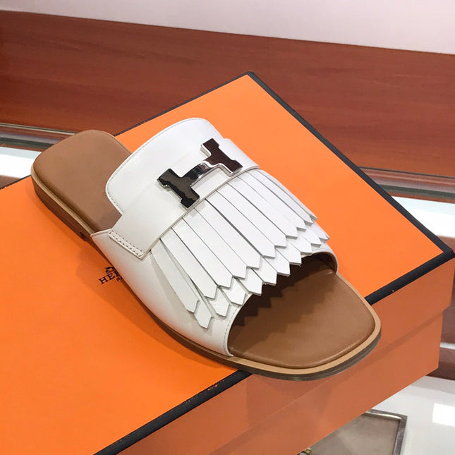 ROYAL SANDAL CARAMEL MIX WHITE LAMBSKIN