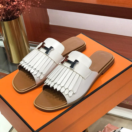 ROYAL SANDAL CARAMEL MIX WHITE LAMBSKIN