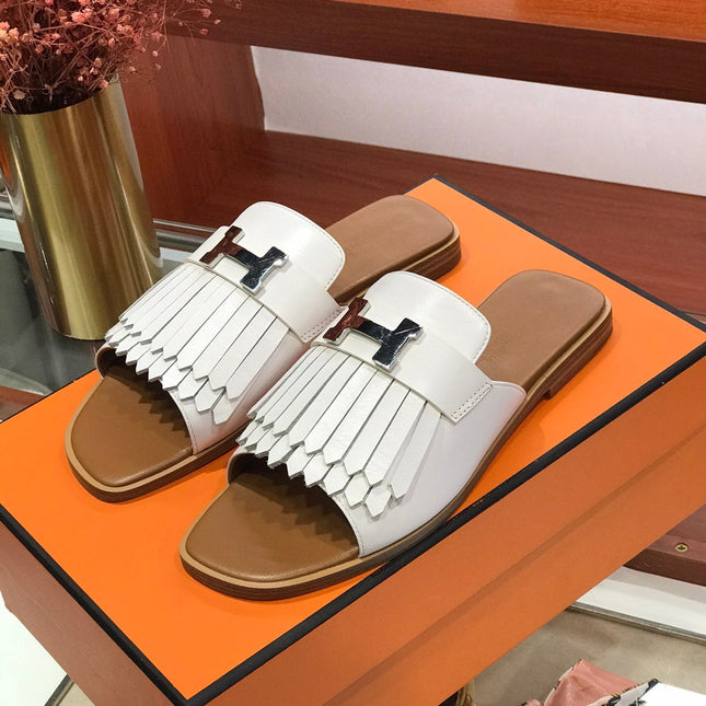 ROYAL SANDAL CARAMEL MIX WHITE LAMBSKIN