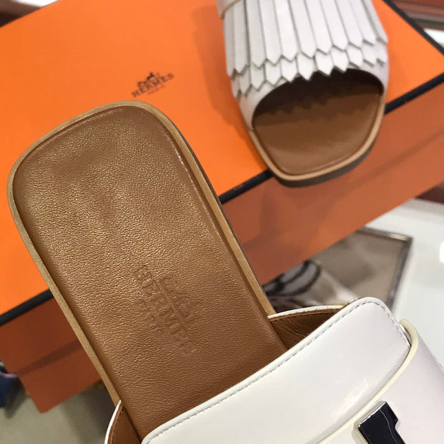 ROYAL SANDAL CARAMEL MIX WHITE LAMBSKIN