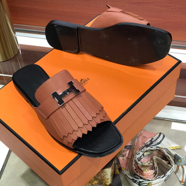 ROYAL SANDAL CHESTNUT LAMBSKIN