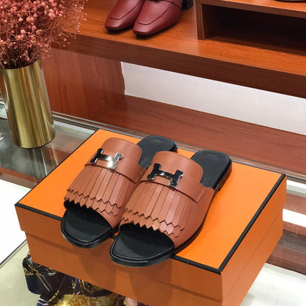 ROYAL SANDAL CHESTNUT LAMBSKIN