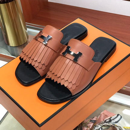 ROYAL SANDAL CHESTNUT LAMBSKIN