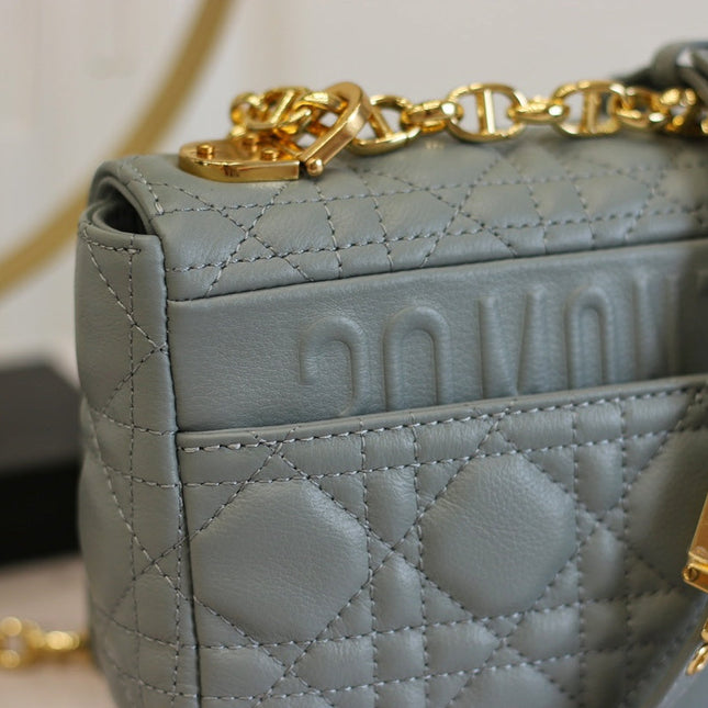 CARO MINI BAG 20 IN LIGHT BLUE CALFSKIN