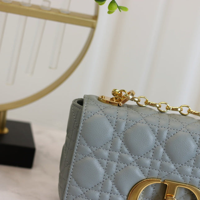 CARO MINI BAG 20 IN LIGHT BLUE CALFSKIN
