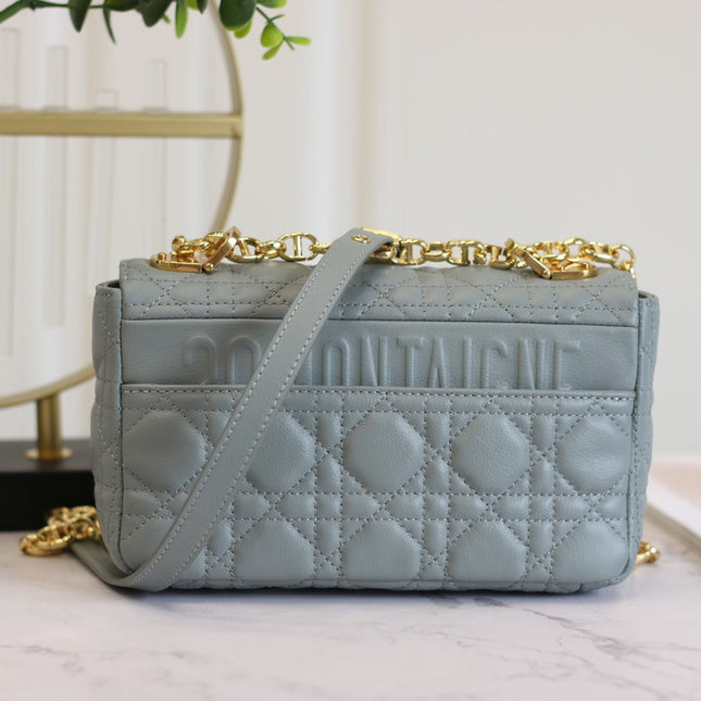 CARO MINI BAG 20 IN LIGHT BLUE CALFSKIN