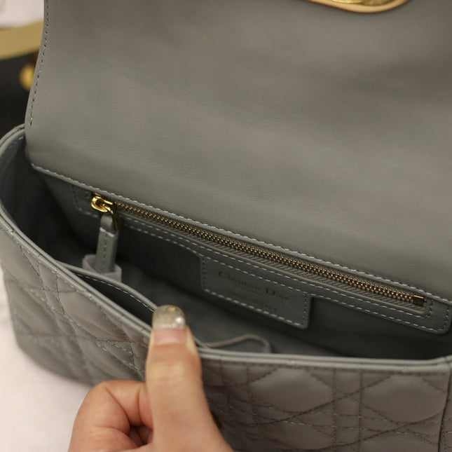 CARO MINI BAG 20 IN LIGHT BLUE CALFSKIN