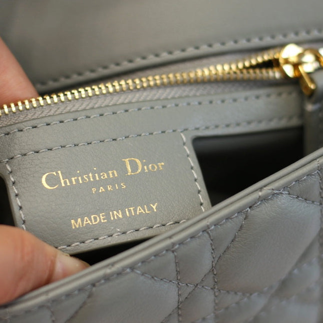 CARO MINI BAG 20 IN LIGHT BLUE CALFSKIN