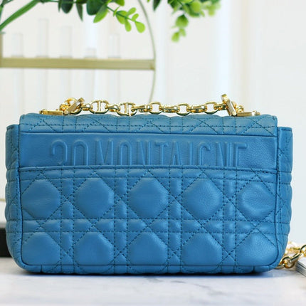 CARO MINI BAG 20 IN COBALT BLUE CALFSKIN