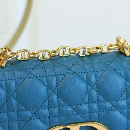 CARO MINI BAG 20 IN COBALT BLUE CALFSKIN
