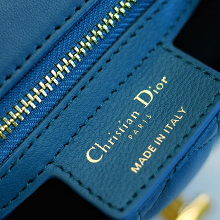CARO MINI BAG 20 IN COBALT BLUE CALFSKIN
