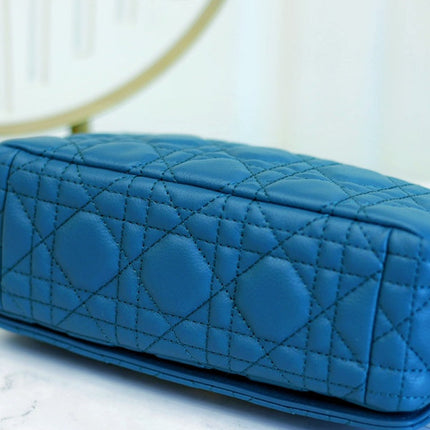 CARO MINI BAG 20 IN COBALT BLUE CALFSKIN