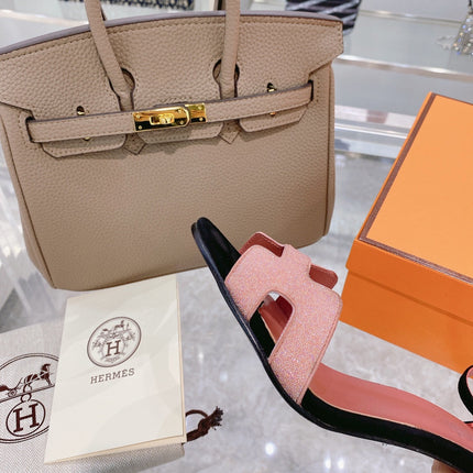 PREMIERE 70 SANDAL IN ROSE PINK MIX BLACK SUEDE