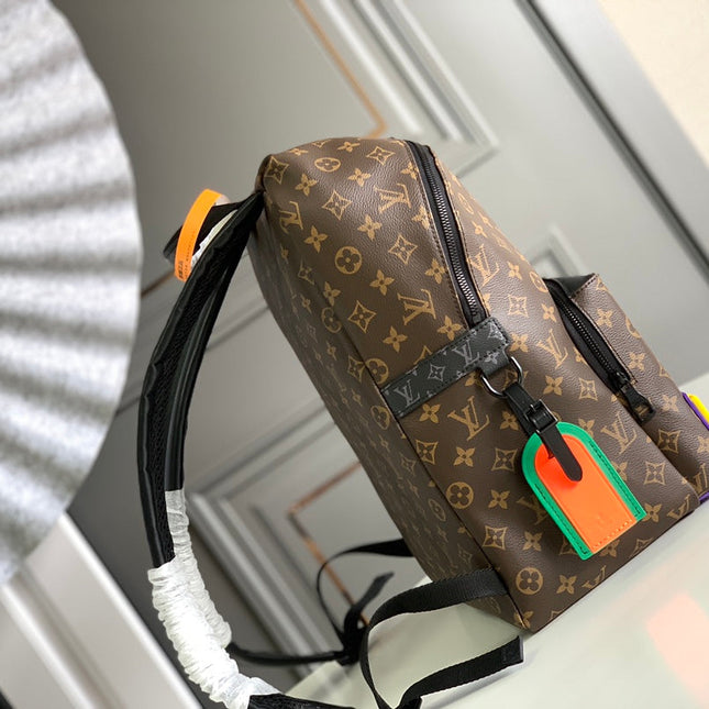 DISCOVERY BACKPACK 40 IN BROWN MONOGRAM CANVAS RUBBER LOGO