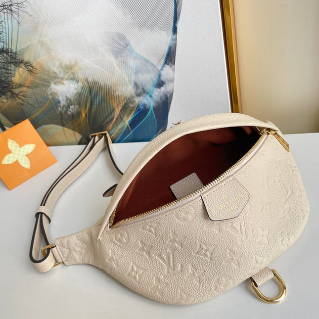 LV BUMBAG WAIST BAG 37 IN CREAM GRAINED CALFSKIN