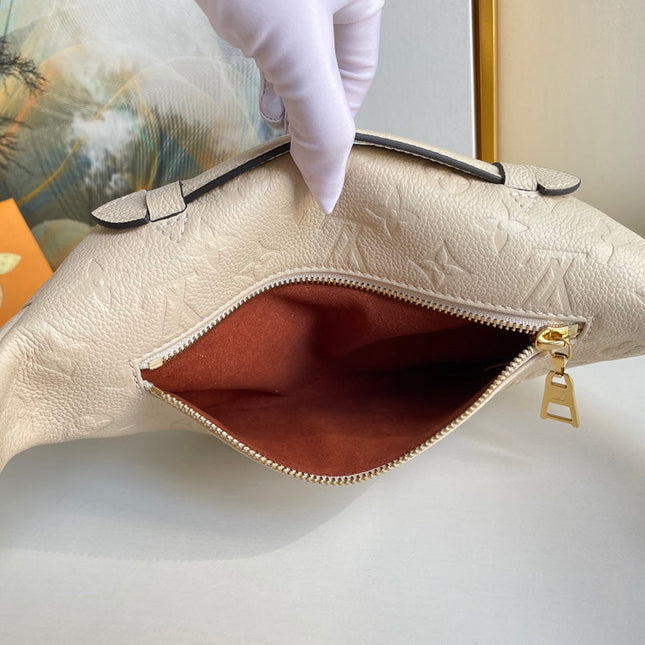 LV BUMBAG WAIST BAG 37 IN CREAM GRAINED CALFSKIN
