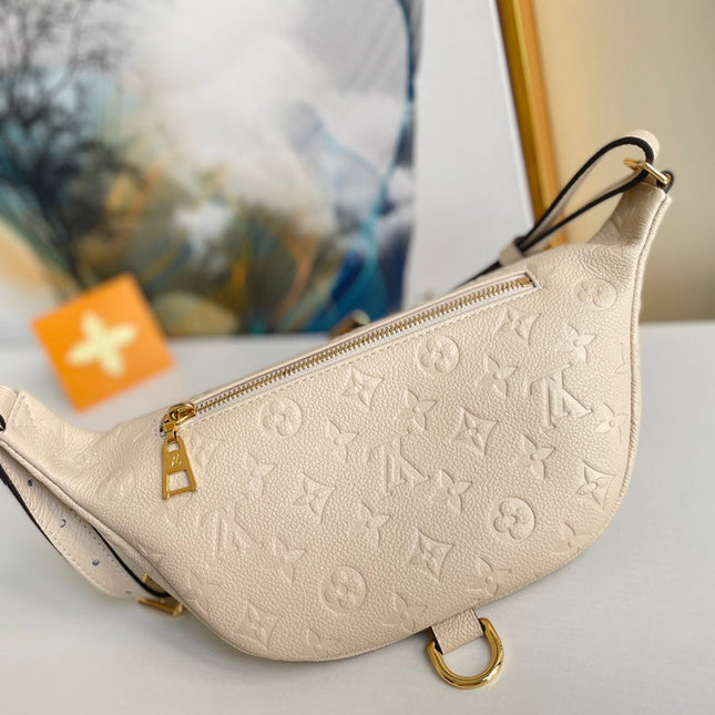 LV BUMBAG WAIST BAG 37 IN CREAM GRAINED CALFSKIN