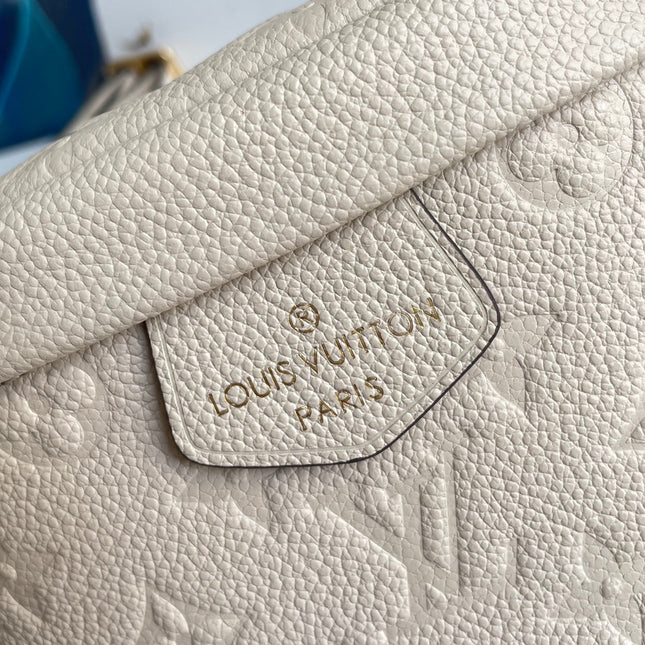 LV BUMBAG WAIST BAG 37 IN CREAM GRAINED CALFSKIN