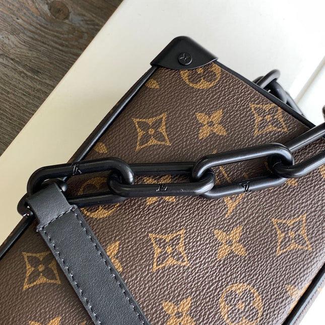 MINI SOFT TRUNK 18 IN BROWN MONOGRAM CANVAS WITH EMBROIDERED ANIMATED CHARACTER