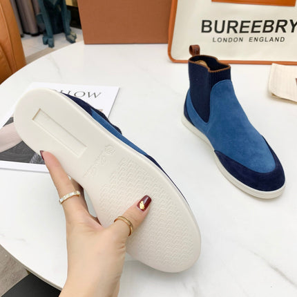 LP CHARMS ANKLE BOOTS LAPIS CASHMERE FABRIC