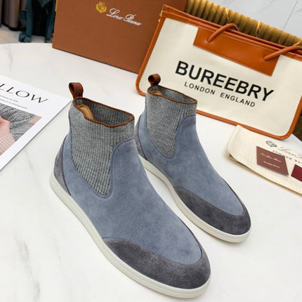 LP CHARMS ANKLE BOOTS GRAY CASHMERE FABRIC