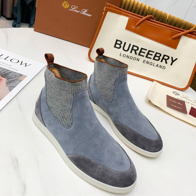LP CHARMS ANKLE BOOTS GRAY CASHMERE FABRIC
