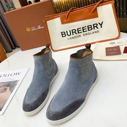 LP CHARMS ANKLE BOOTS GRAY CASHMERE FABRIC
