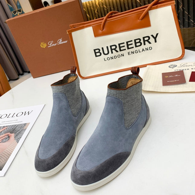LP CHARMS ANKLE BOOTS GRAY CASHMERE FABRIC