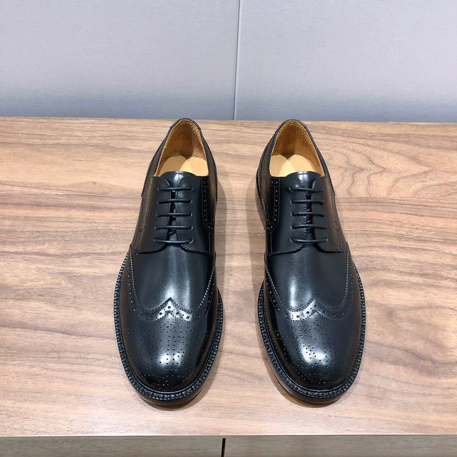 CD LONDON WINGTIP OXFORD BLACK CALFSKIN