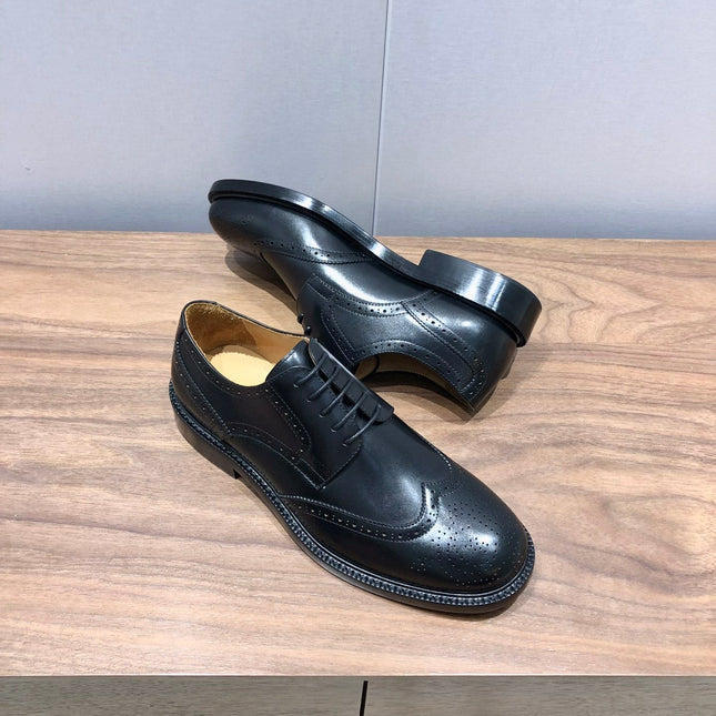 CD LONDON WINGTIP OXFORD BLACK CALFSKIN