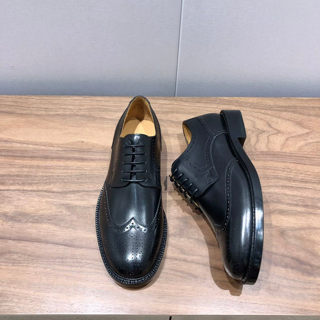 CD LONDON WINGTIP OXFORD BLACK CALFSKIN